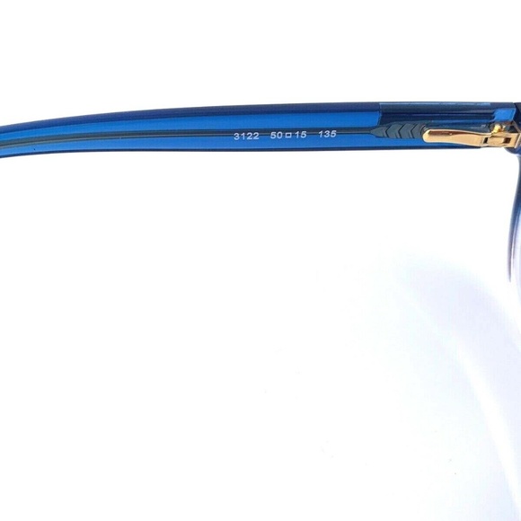 New Michael Kors Frames Blue Clear Acetate Eyeglasses Cat Eye MK8021 3122 50 mm - Picture 8 of 15